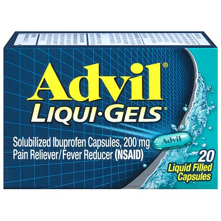 Advil Liqui-Gels Ibuprofen Pain Reliever/  Fever Reducer Capsules, 200 mg
