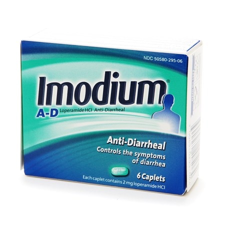 Imodium A-D Anti-Diarrheal Caplets with loperamide HCI for Travel