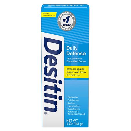 Desitin Daily Defense Baby Diaper Rash Cream With 13% Zinc Oxide