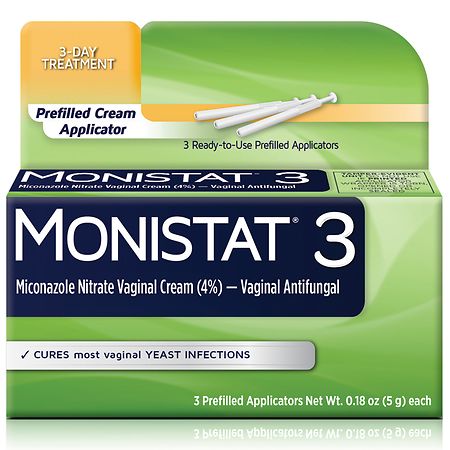 Monistat 3 Vaginal Antifungal Cream Pre-Filled Applicators