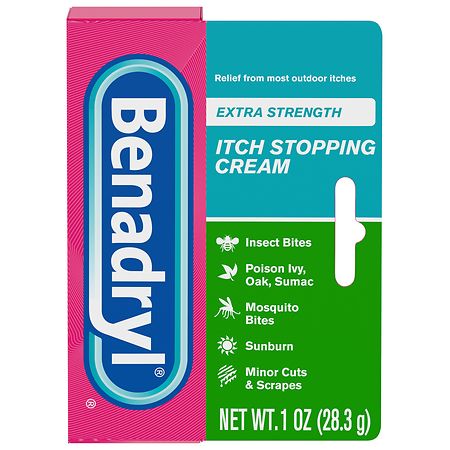 Benadryl Itch Stopping Cream, Extra Strength