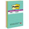 Post-it Super Sticky Notes, 4 in x 6 in, Supernova Neons Collection, Lined-0