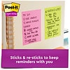 Post-it Super Sticky Notes, 4 in x 6 in, Supernova Neons Collection, Lined-1