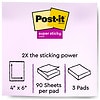 Post-it Super Sticky Notes, 4 in x 6 in, Supernova Neons Collection, Lined-2