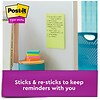 Post-it Super Sticky Notes, 4 in x 6 in, Supernova Neons Collection, Lined-3