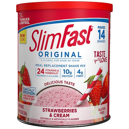 SlimFast Protein Shake Mix Strawberry & Cream