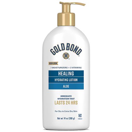 Gold Bond Healing Hydrating Lotion, With Aloe, 24 Hour Hydration Fresh Clean