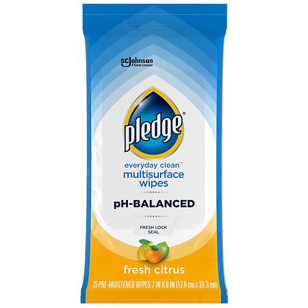 Pledge Multisurface Wipes, Everyday Clean Fresh Citrus