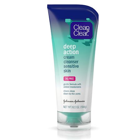 Clean & Clear Deep Action Cream Face Wash For Sensitive Skin
