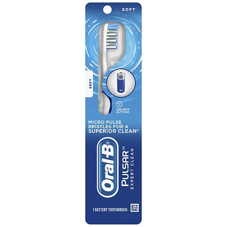 Oral-B Pulsar Expert Clean Battery Powered Toothbrush Regular Regular