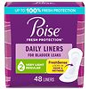 Poise Daily Incontinence Panty Liners, Very Light Absorbency 2 (48 ct)-0