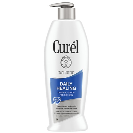 Curel Daily Healing Hand and Body Lotion for Dry Skin Unscented
