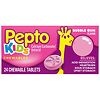 Pepto-Bismol Kids Antacid Chewable Tablets for Upset Stomach Relief Bubble Gum-0