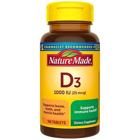 Nature Made Vitamin D3 1000 IU (25 mcg) Tablets