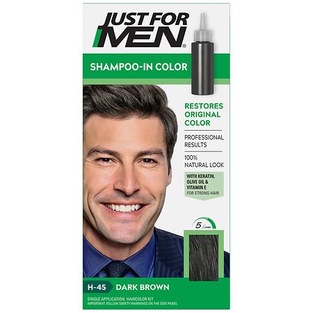 Just For Men Shampoo-In Color Dark Brown H-45