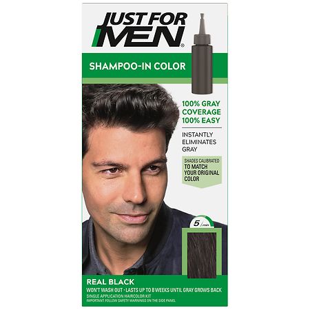 Just For Men Shampoo-In Color H-55 Real Black