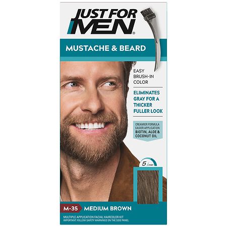 Just For Men Mustache & Beard Color Kit M-35 Medium Brown