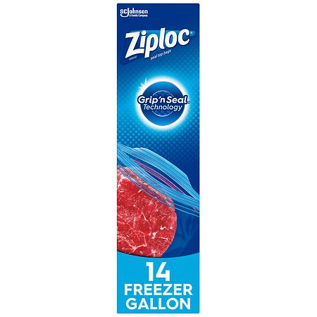 Ziploc Freezer Bags with Grip 'n Seal Technology Gallon