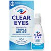 Clear Eyes Triple Action Lubricant Redness Relief Eye Drops-1