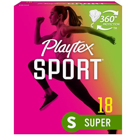 Playtex Sport Plastic Tampons Unscented