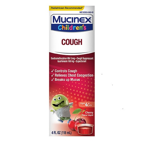 Children's Mucinex Cough Suppressant Cherry