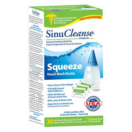 SinuCleanse Squeeze Nasal Wash Bottle Kit