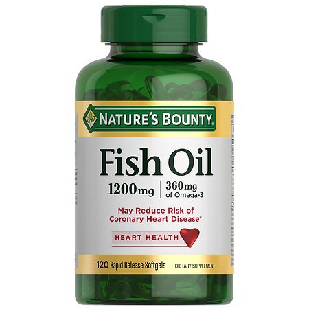 Nature's Bounty Fish Oil Rapid Release Softgels, 1200 Mg