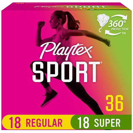 Playtex Sport Plastic Tampons Multi-Pack Unscented