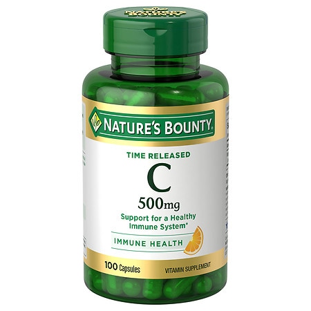 Nature's Bounty Vitamin C Time Release Capsules, 500 mg