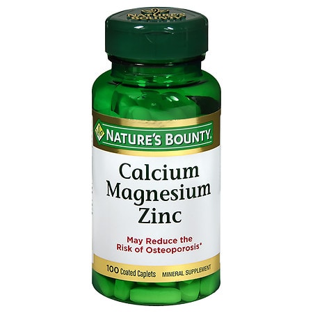 Nature's Bounty Calcium Magnesium Zinc, Tablets