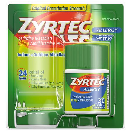 Zyrtec 24 Hour Allergy Relief Tablets