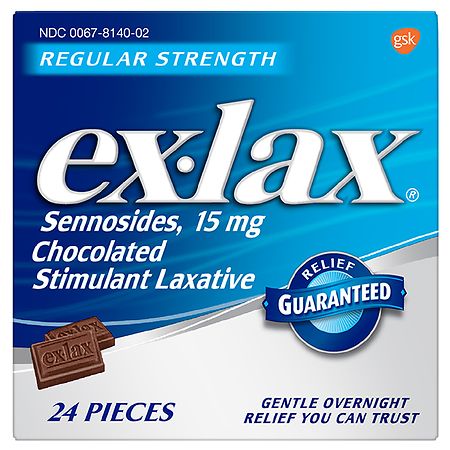 ex-lax Regular Strength Stimulant Laxative Chocolate