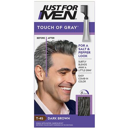 Just For Men Touch of Gray Comb in Color Dark Brown T-45