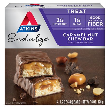 Atkins Endulge Snack Bars Caramel Nut Chew