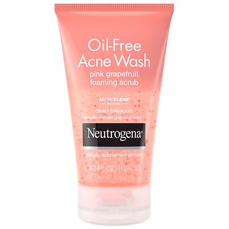 Neutrogena Oil-Free Acne Wash Facial Scrub Pink Grapefruit