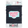 Scunci No Damage Medium-Hold Flat Elastic Hair Bands Black-2