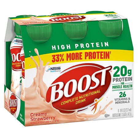 Boost High Protein Complete Nutritional Drink Creamy Strawberry