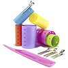 Conair Magnetic Multi-Size Hair Roller, Comb and Clip Set Bright Colors-4