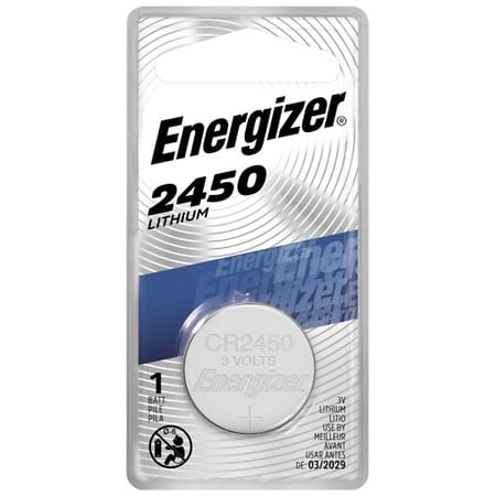 Energizer CR2450 Lithium Coin Battery 2450, 3V