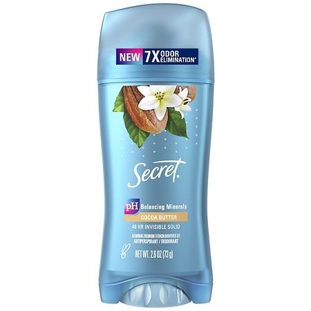 Secret Invisible Solid Antiperspirant and Deodorant Cocoa Butter