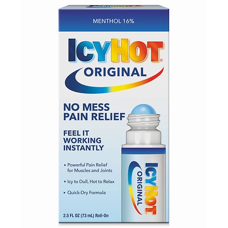 Icy Hot Original Medicated Pain Relief Liquid with No Mess Applicator