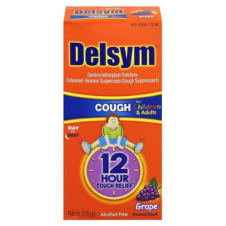 Delsym Children's 12 Hour Cough Suppressant Liquid Grape