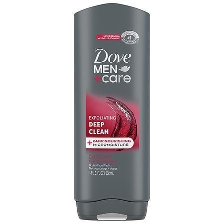 Dove Men+Care Body and Face Wash Exfoliating Deep Clean