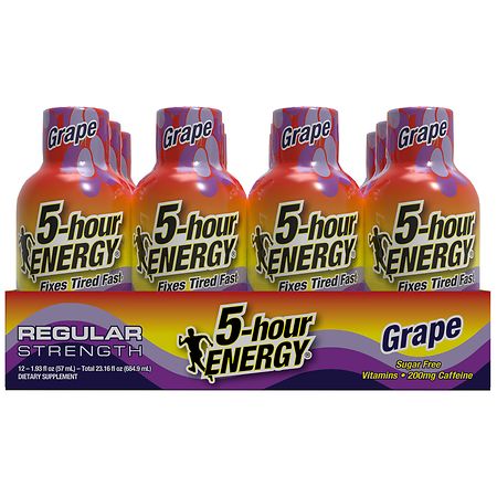 5-Hour ENERGY Shot, Regular Strength Grape