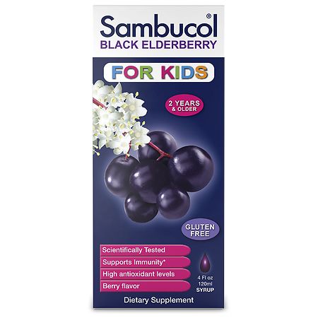 Sambucol Black Elderberry Kids Immune Support Syrup Berry