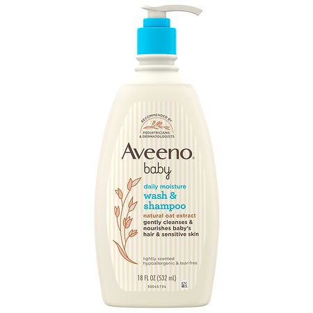 Aveeno Baby Body Wash Shampoo, Oat Extract