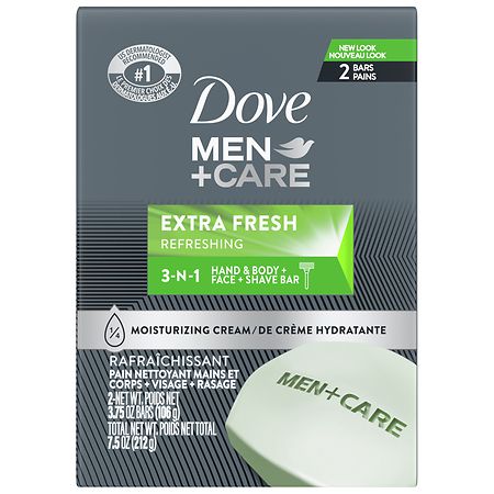 Dove Men+Care 3 in 1 Cleanser for Body, Face, and Shaving Extra Fresh