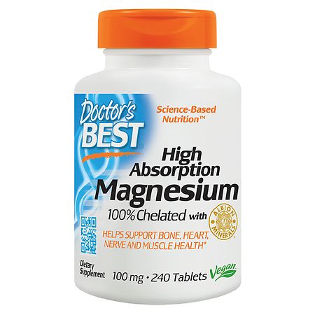 Doctor's Best High Absorption 100% Chelated Magnesium