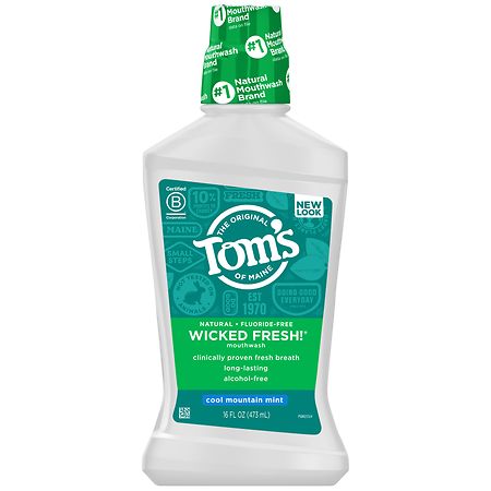 Tom's of Maine Wicked Fresh! Mouthwash Cool Mountain Mint