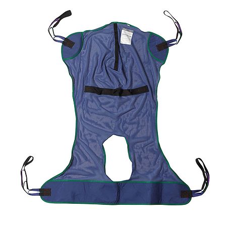 Drive Medical Mesh Full Body Patient Lift Sling with Commode Cutout XL Blue